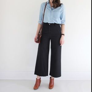 Everlane Cropped Wide leg pant